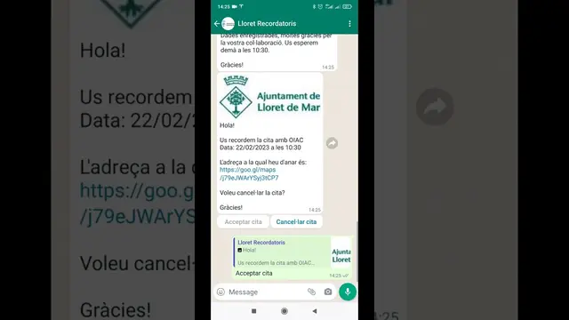 Lloret: cita prèvia interactiva